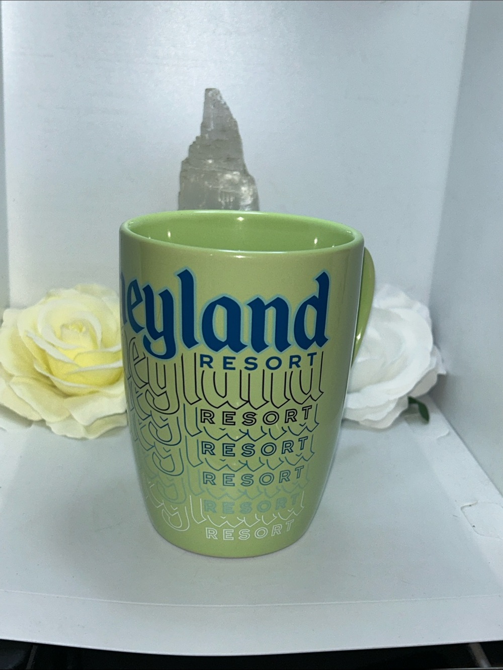 Disney Lime Green and Blue Resort Ceramic Mug
